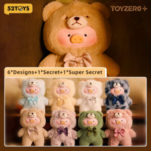 ทั้งกล่อง 6PCS Teddy LuLu Pig Retro Teddy Toy Store ไวนิลจี้ตุ๊กตา Series Mystery Box